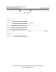 Form CCP0215 Order Appointing or Extending Guardian Ad Litem for Specific Purpose - Cook County, Illinois, Page 2