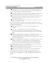 Form CCP0207 Order Appointing Limited Guardian of a Person With a Disability - Cook County, Illinois, Page 3