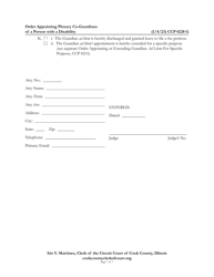 Form CCP0228 Order Appointing Plenary Co-guardians of a Person With a Disability - Cook County, Illinois, Page 7