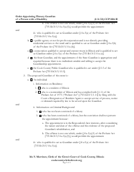 Form CCP0204 Order Appointing Plenary Guardian of a Person With a Disability - Cook County, Illinois, Page 2