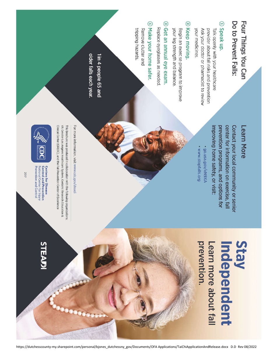 Tai Chi for Arthritis and Fall Prevention - Dutchess County, New York, Page 4