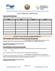 Local Agency Self-certification - California, Page 2