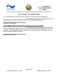 Local Agency Self-certification - California, Page 3