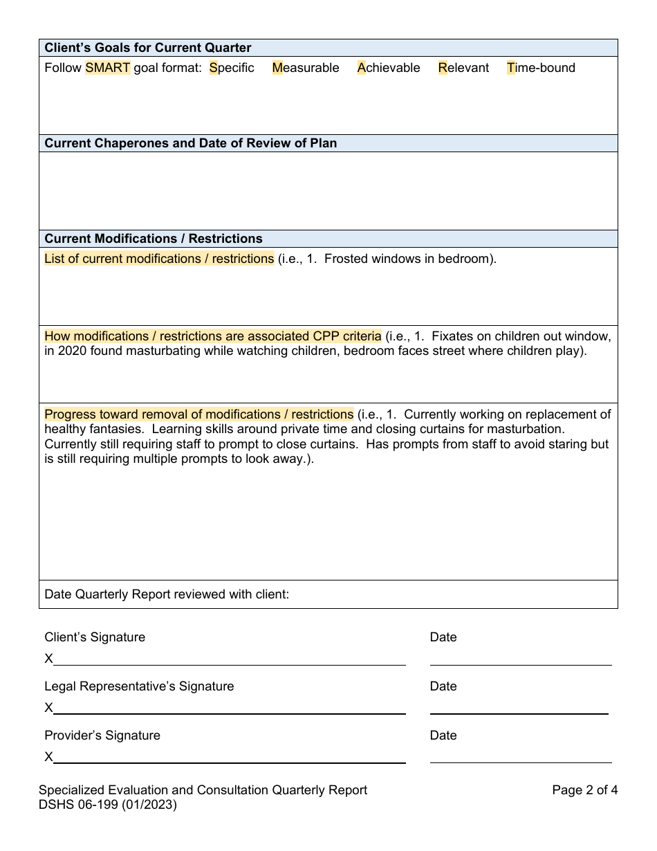 Dshs Form 06 199 Fill Out Sign Online And Download Printable Pdf