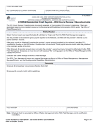 Document preview: DSHS Form 10-620 Attachment I Ccrss Residential Cost Report - Iss Hours Review/Questionnaire - Washington