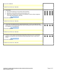 DSHS Form 10-639 Overnight Planned Respite Services (Oprs) Certification Evaluation - Washington, Page 4