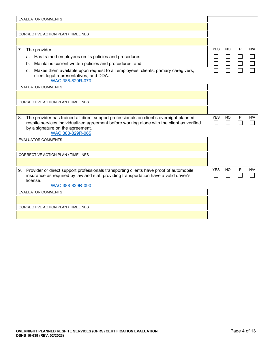 DSHS Form 10-639 Download Printable PDF or Fill Online Overnight ...