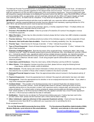 DSHS Form 12-210 Medicaid Provider Fraud Referral - Washington, Page 3