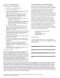 DSHS Form 16-172 Your Rights and Responsibilities When You Receive Services Offered by Aging and Disability Services Administration and Developmental Disabilities Administration - Washington (French), Page 2