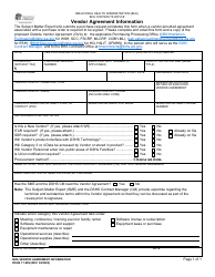 Document preview: DSHS Form 17-299 Vendor Agreement Information - Washington