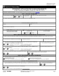 VA Form 22-5490 Dependents&#039; Application for VA Education Benefits