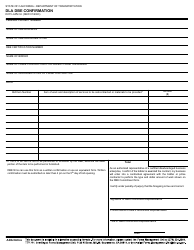 Document preview: Form DOT LAPM9-I Dla Dbe Confirmation - California