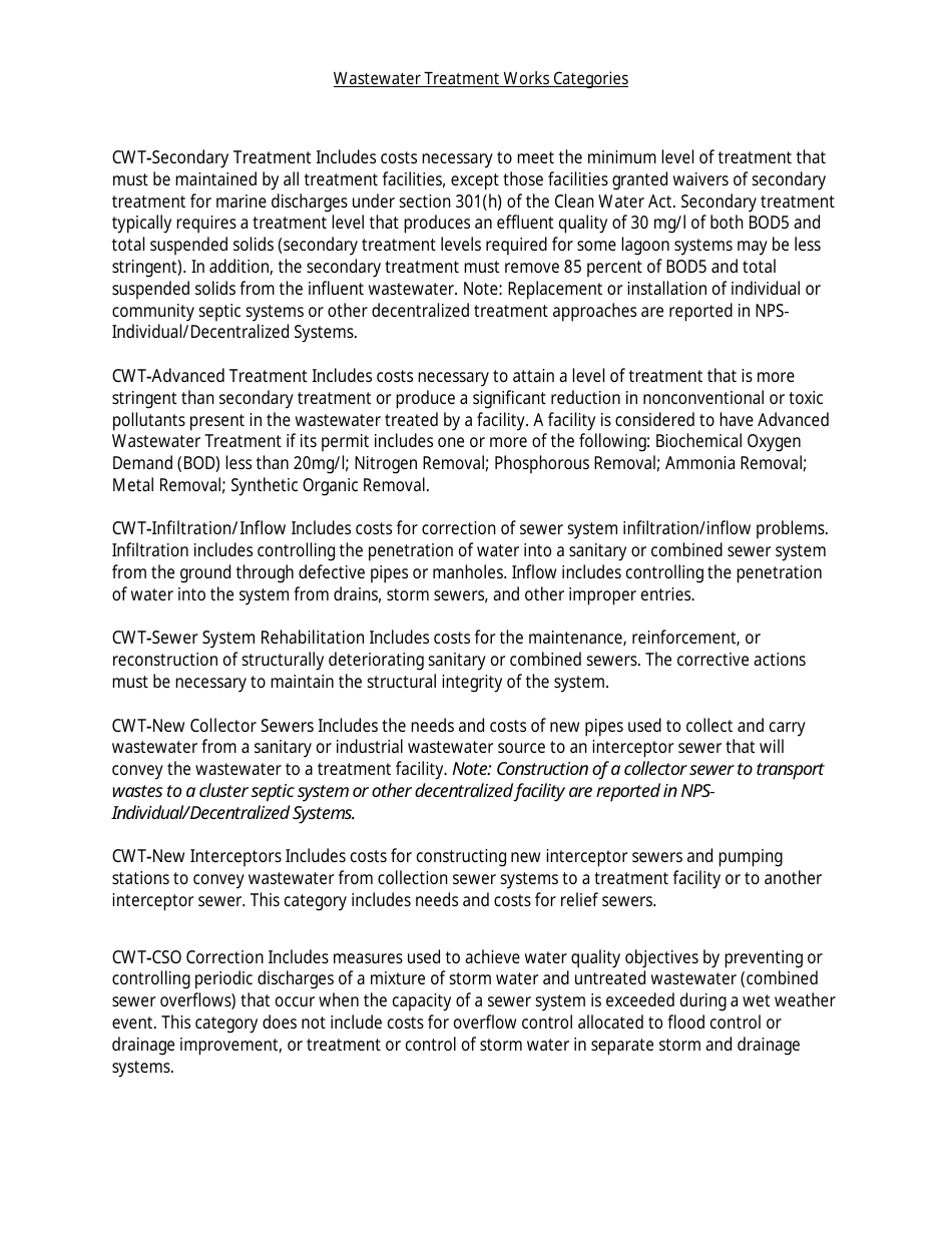 Project Priority List Application - Clean Water State Revolving Fund - West Virginia, Page 7