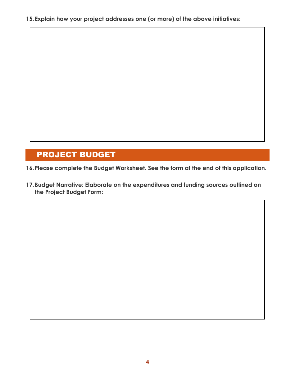 Community Improvement Grants Small Community Fund Application - Broome County, New York, Page 4