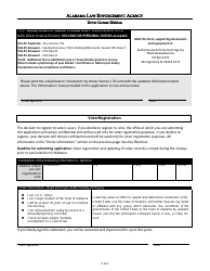 Form DL-100 Application for a Renewal or Duplicate License for Alabama Drivers Temporarily out of State - Alabama, Page 2