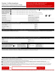Form SF-186 Federal Write-In Absentee Ballot (Fwab), Page 2