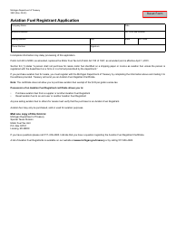 Document preview: Form 3823 Aviation Fuel Registrant Application - Michigan