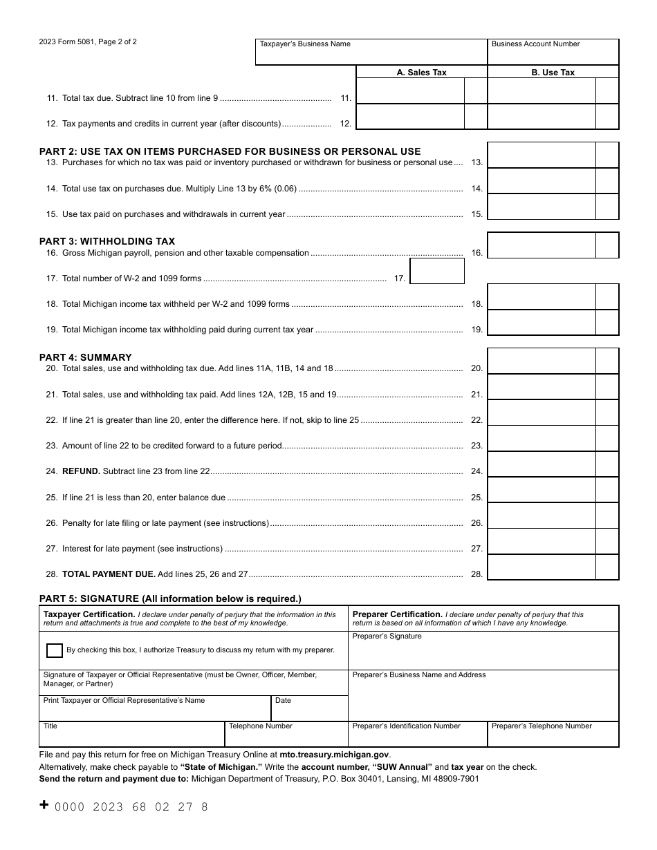 Form 5081 2023 Fill Out, Sign Online and Download Fillable PDF