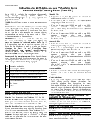 Form 5092 Sales, Use and Withholding Taxes Amended Monthly/Quarterly Return - Michigan, Page 2