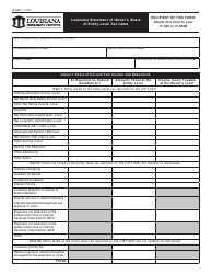 Form R-6981 Louisiana Statement of Owner&#039;s Share of Entity Level Tax Items - Louisiana