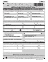 Document preview: Form REW-1-1040 Real Estate Withholding Payment Voucher for Transfer of Maine Real Property by Sellers Who Are Individuals or Sole Proprietors - Maine