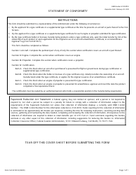 FAA Form 8130-9 Statement of Conformity