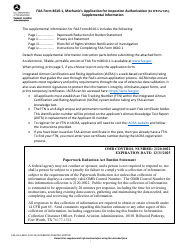 FAA Form 8610-1 Mechanic&#039;s Application for Inspection Authorization (14 Cfr Part 65)