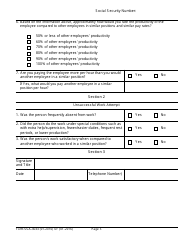Form SSA-3033 Employee Work Activity Questionnaire, Page 6