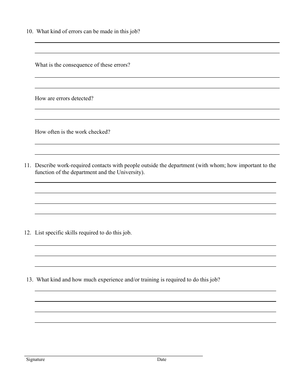 Supervisors Job Evaluation Template, Page 3