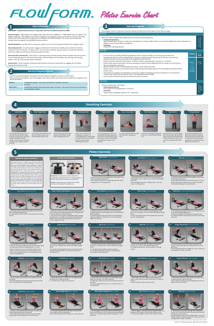 &quot;Pilates Exercise Chart - Flow Form&quot; Download Pdf