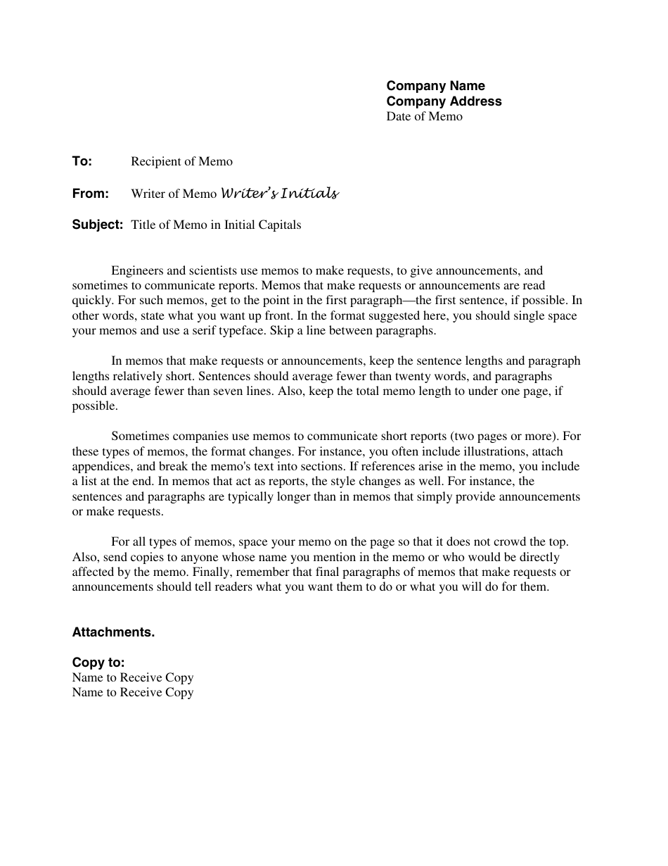 Memorandum Template 123 Memo Template Memo Examples Memo Format - Gambaran