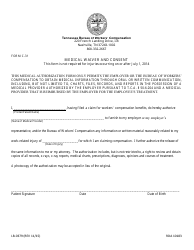 Document preview: Form LB-0379 (C-31) Medical Waiver and Consent - Tennessee
