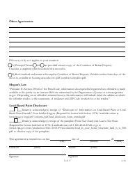 Room Rental Agreement Form - Shared Housing - County of Santa Cruz, California, Page 3