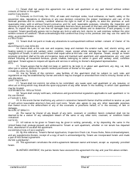 Month-To-Month Agreement Form - California, Page 2