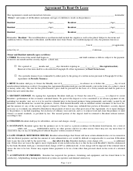 Document preview: Agreement Template to Rent or Lease - California
