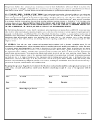 Agreement Template to Rent or Lease - California, Page 4