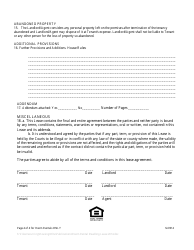 &quot;Room Rental Dwelling Lease Form&quot; - Montgomery County, Maryland, Page 4