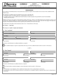 Form 6 &quot;Residential Lease (Standard Form of Lease)&quot; - New Brunswick, Canada
