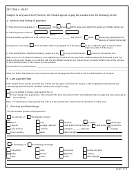 Form 6 Residential Lease (Standard Form of Lease) - New Brunswick, Canada, Page 3