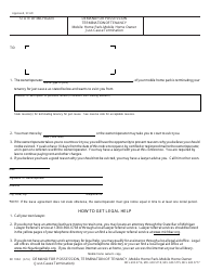 Form DC100D Demand for Possession Termination of Tenancy - Michigan, Page 2