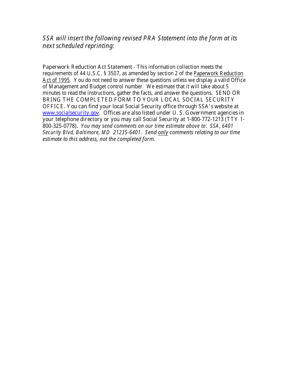 Form SSA-1425 Reporting Changes That Affect Your Social Security Payment, Page 4