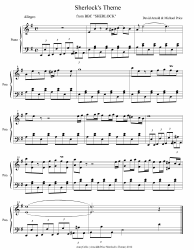&quot;David Arnold &amp; Michael Price - Sherlock's Theme (From Bbc Sherlock) Piano Sheet Music&quot;
