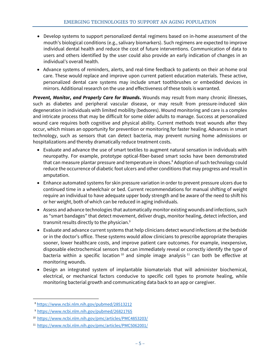Emerging Technologies to Support an Aging Population, Page 13