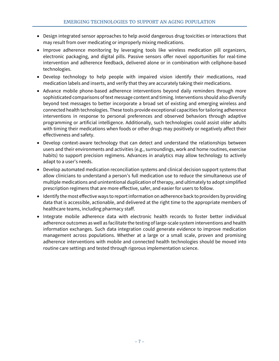 Emerging Technologies to Support an Aging Population, Page 15