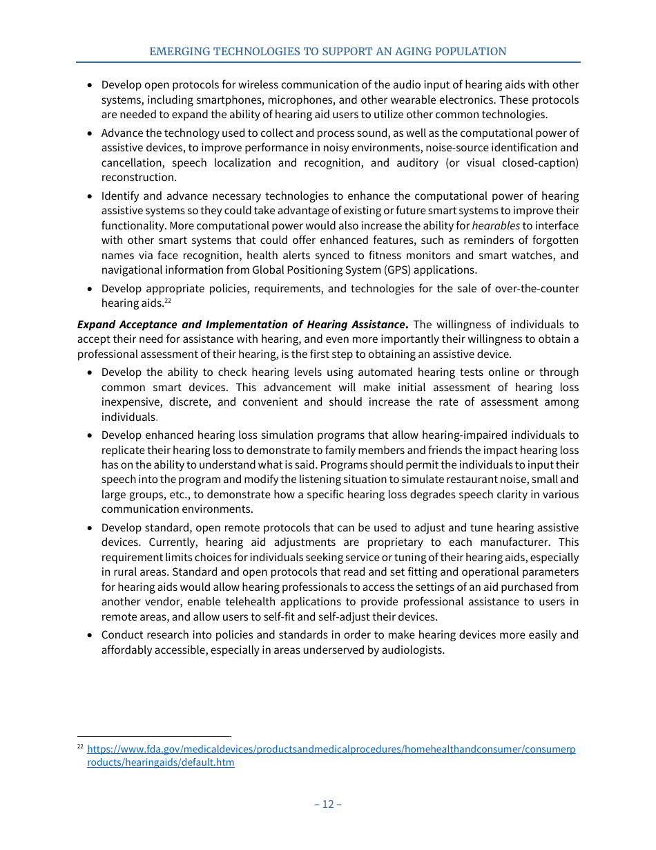 Emerging Technologies to Support an Aging Population, Page 20