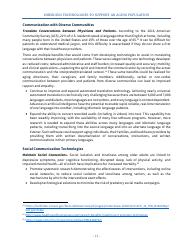 Emerging Technologies to Support an Aging Population, Page 21
