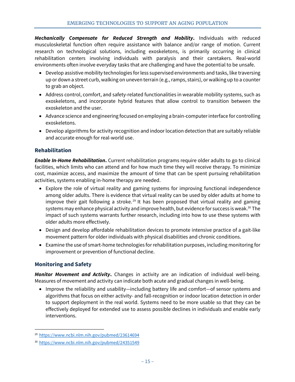 Emerging Technologies to Support an Aging Population, Page 23