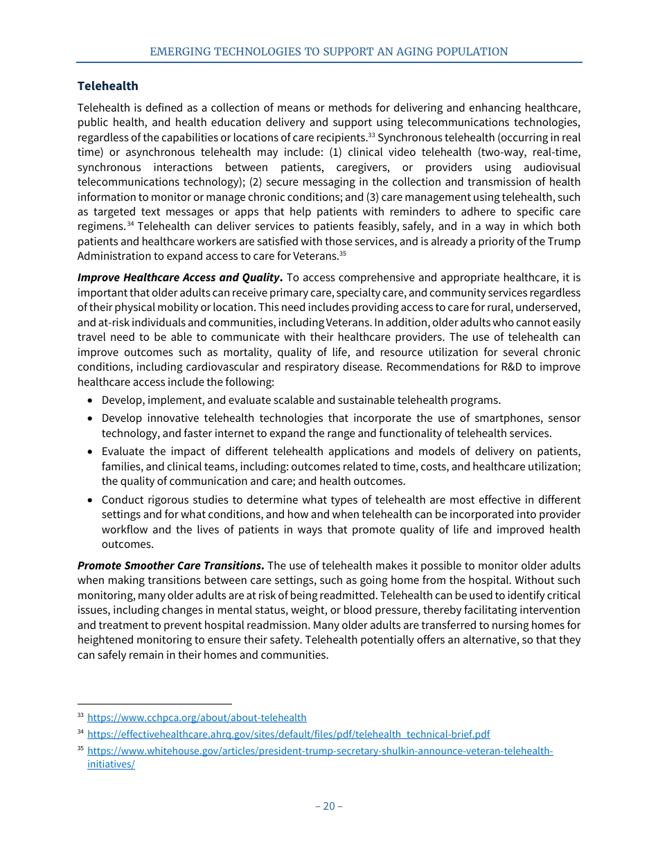 Emerging Technologies to Support an Aging Population, Page 28