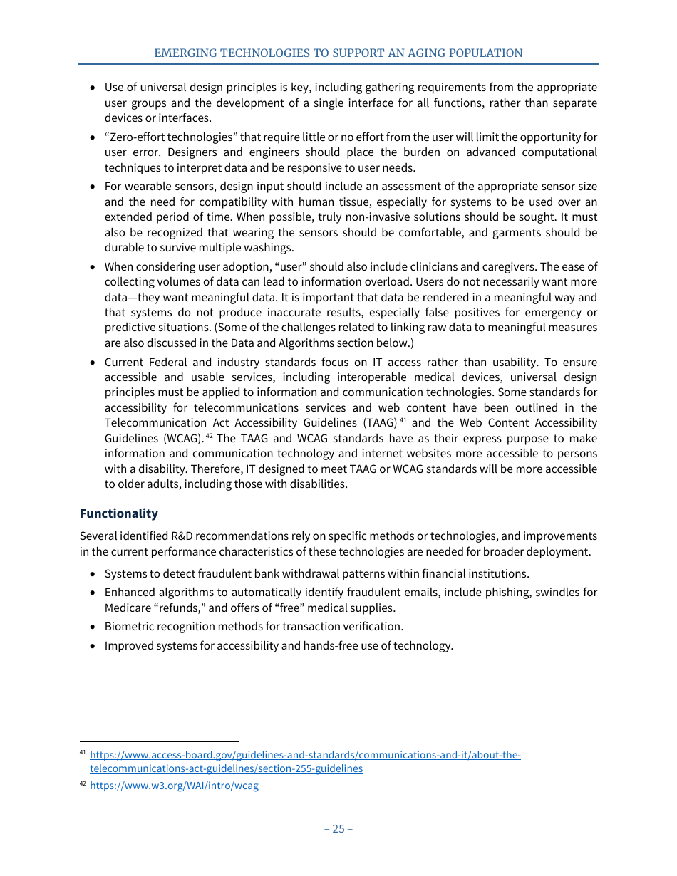 Emerging Technologies to Support an Aging Population, Page 33