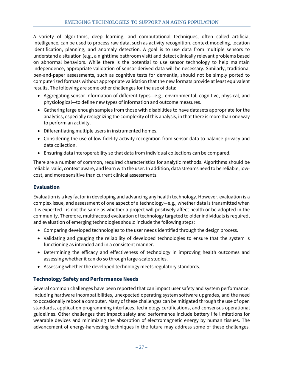 Emerging Technologies to Support an Aging Population, Page 35